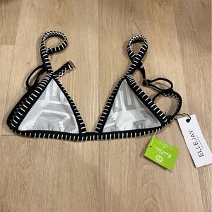 NWT ELLEJAY swimwear triangle top Aztec print size small